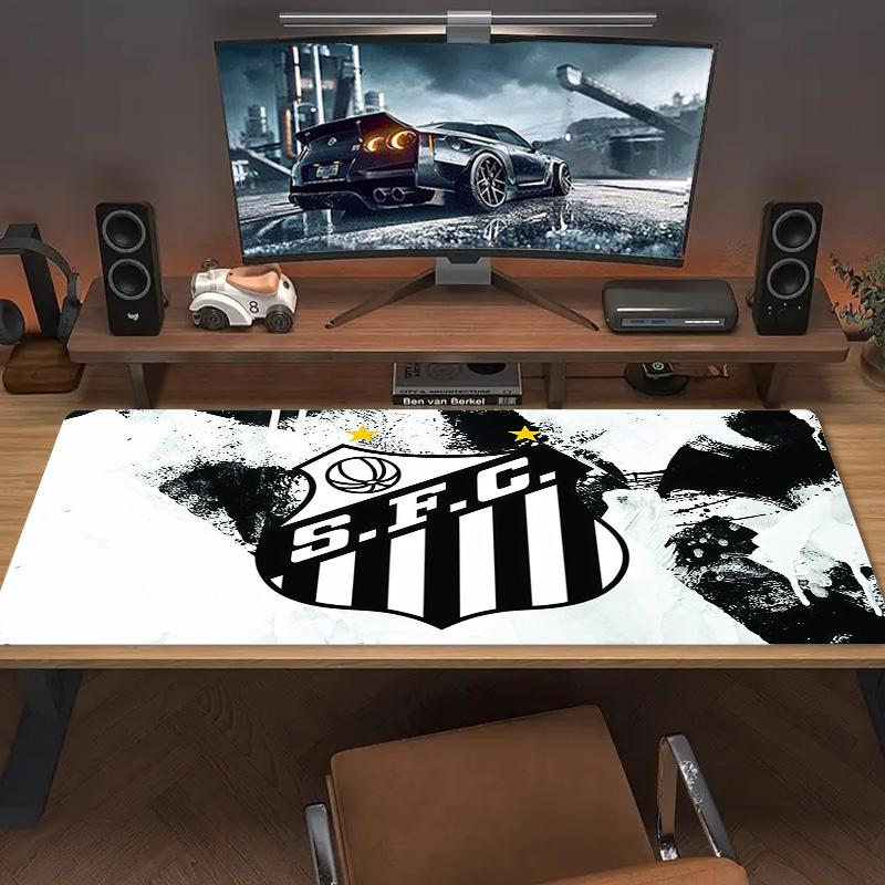 Santos FC2 Печать Подушка Нескользящий Коврик для Ноутбука Планшета Большой Коврик для Мыши XXL Коврик Мини-ПК Игровой Коврик С Замком по Краю