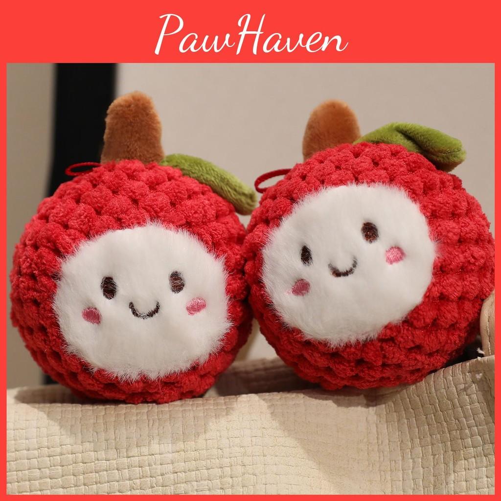Keychain Plush Lychee Toy Stuffed Doll Pendant Backpack Decoration Gift Kids