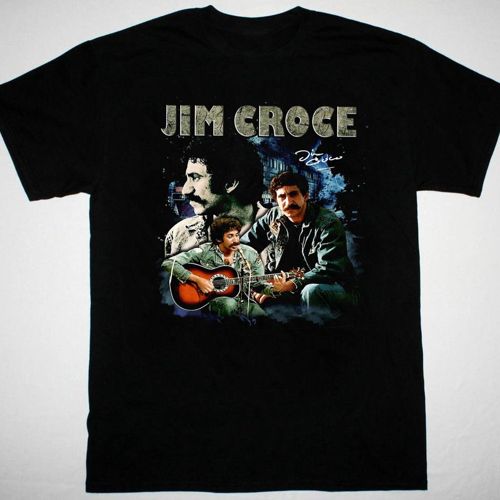 Jim Croce Collage Men T-shirt black Cotton Unisex All Sizes XA68