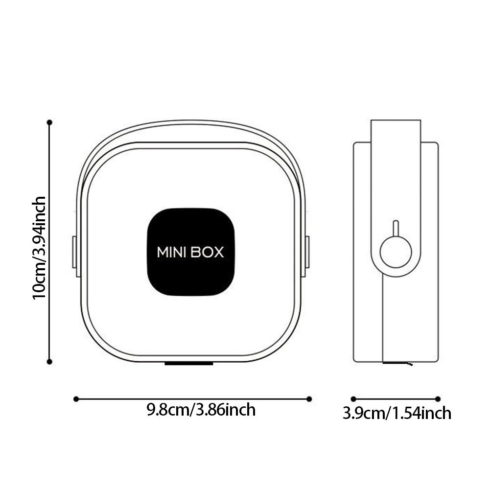 Мини-органайзер для зарядного устройства для путешествий, портативный органайзер для кабеля наушников, многофункциональная пластиковая шкатулка для ювелирных изделий в офисе