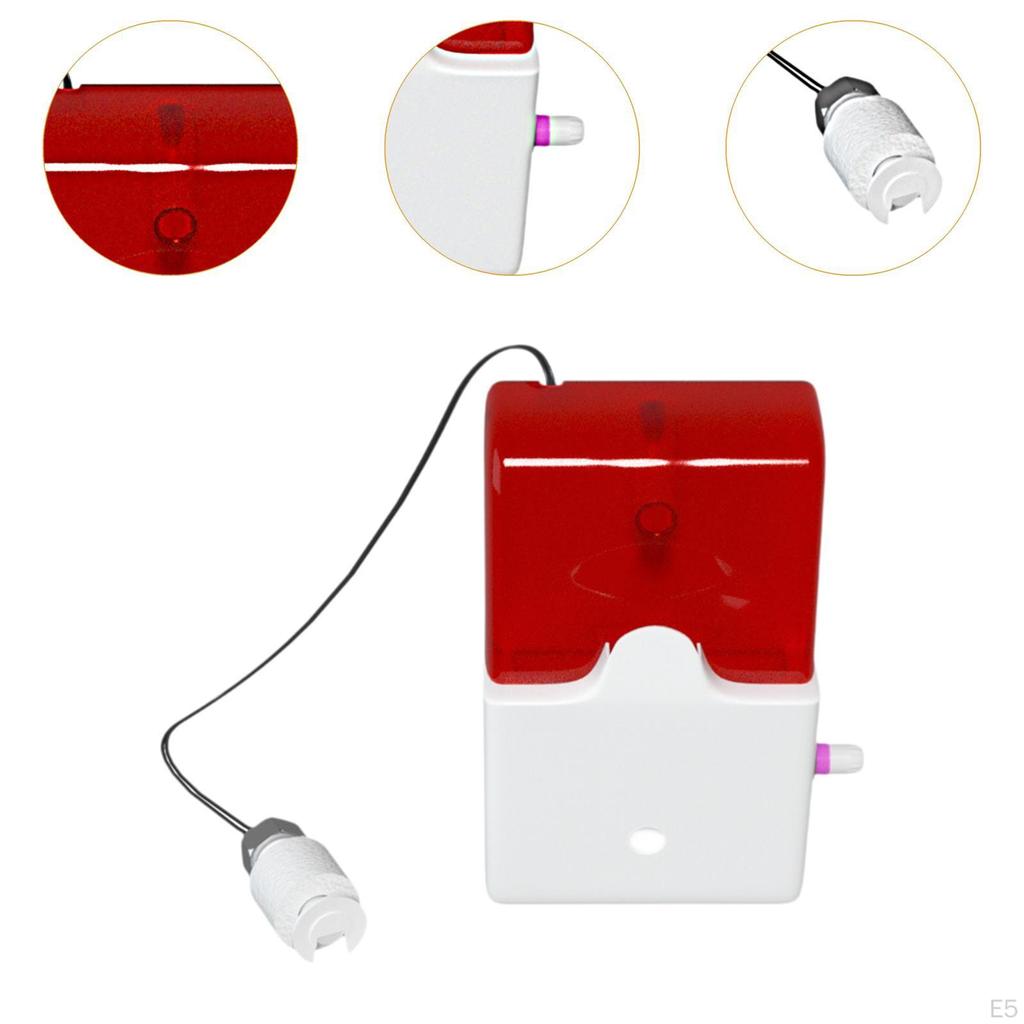 Red Strobe Adjustable Alarm Volume Water Leak Sturdy Portable Level Detector Overflow