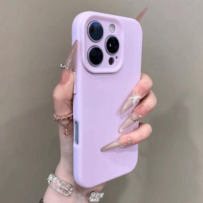 Мягкий Резиновый Силиконовый Гелевый Чехол Конфетного Цвета для iPhone 16 15 14 Plus 13 12 11 Pro Max Ударопрочный ТПУ Бампер Простой Однотонный Чехол