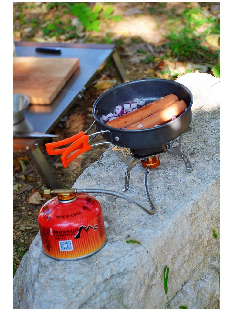 Набор походной посуды ARCSTG: Портативный походный чайник, сковорода и посуда для приключений в дикой природе.