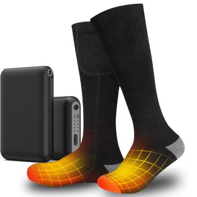 USB носки с подогревом для мужчин и женщин - Перезаряжаемые носки с подогревом на батарейках, 10 часов тепла, Идеально подходят для катания на лыжах, пеших походов, зимних видов спорта