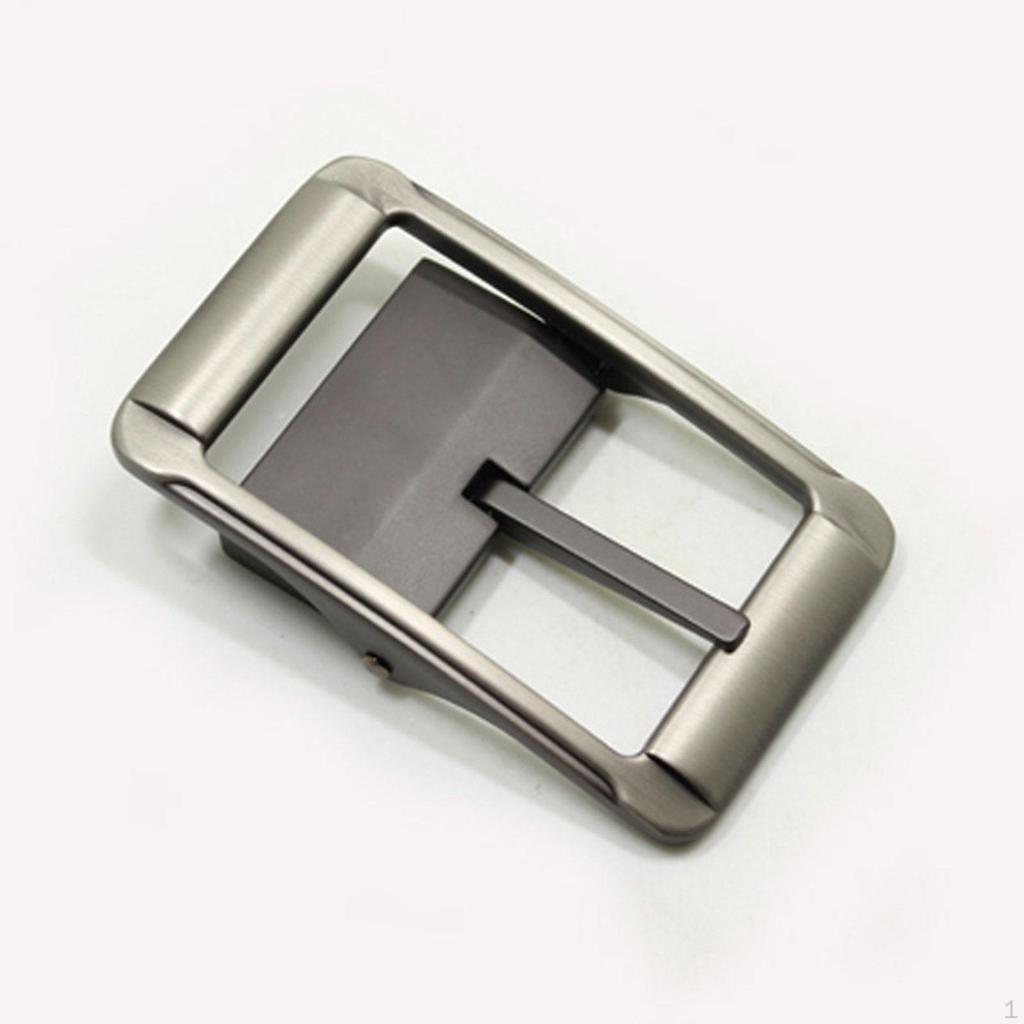 Alloy Belt Buckle, Replacement, Accessories, Business Luxury Single Prong, Reversible, Zinc
