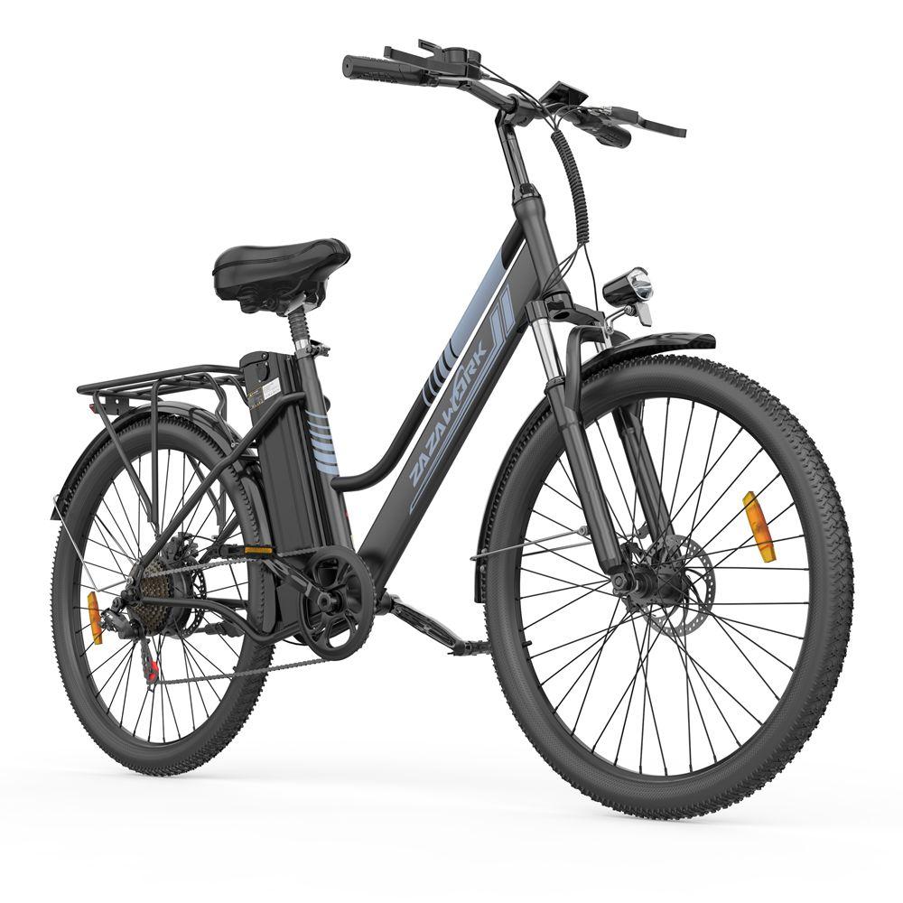 Electric Bicycle Zazawork C26 Pro 250W Motor 26" Tire City Electric Bike 36V 20Ah Urban Commuter Electric Bike 7 Speed Dual Disc Brakes