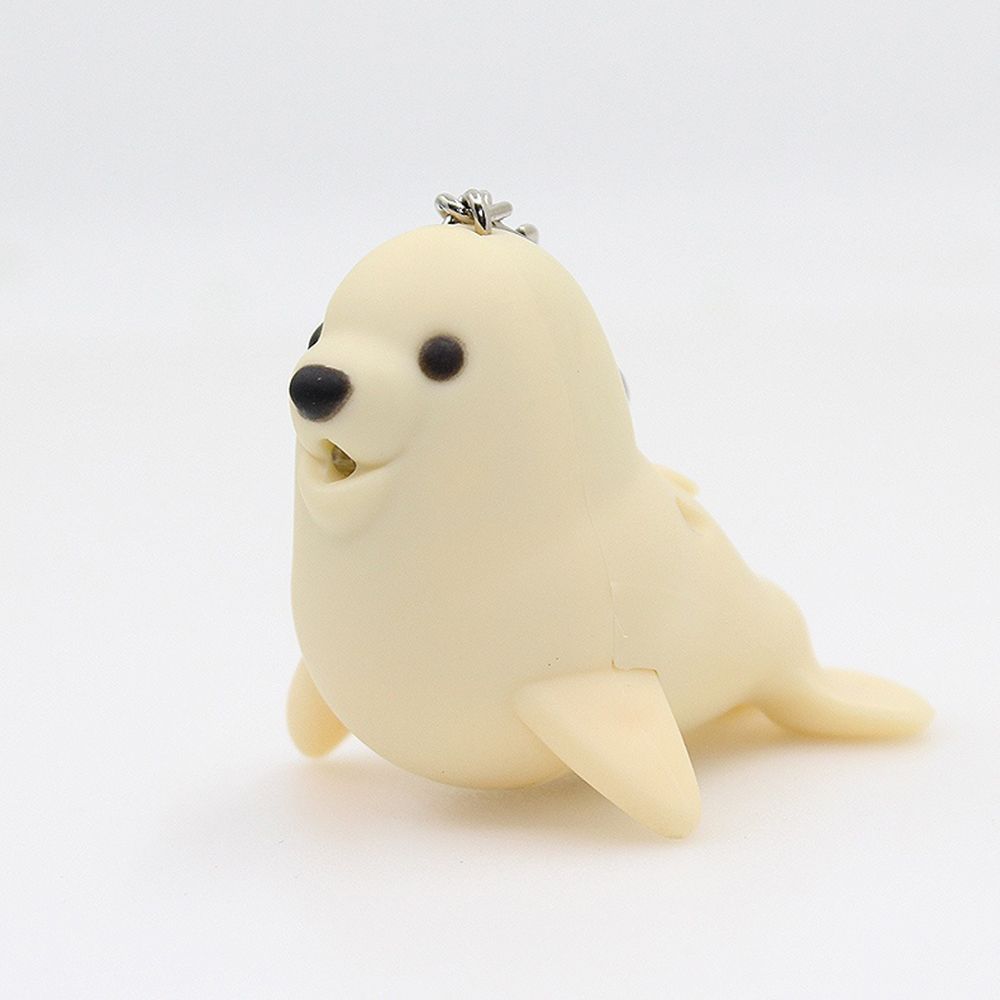 Cute Sea Lion Shape Vocal Key Ring Luminous Key Chain LED Light