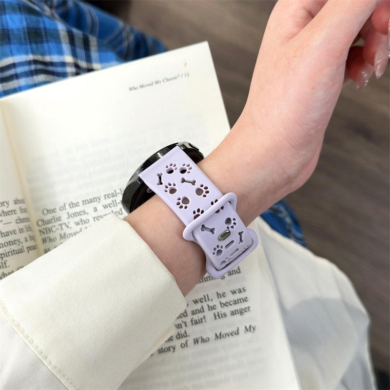 Гравированный ремешок для часов, мягкий дышащий спортивный ремешок 18/20/22 мм, совместимый с Amazfit Huawei Samsung oppo xiaomi