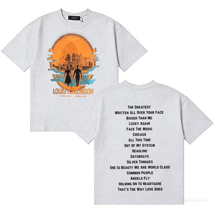 Louis Tomlinson Trendy Album 2026 T Shirt Unisexs Women Summer Short Sleeve Casual Tshirts High Quality Oversized Tshirt Fans Gift