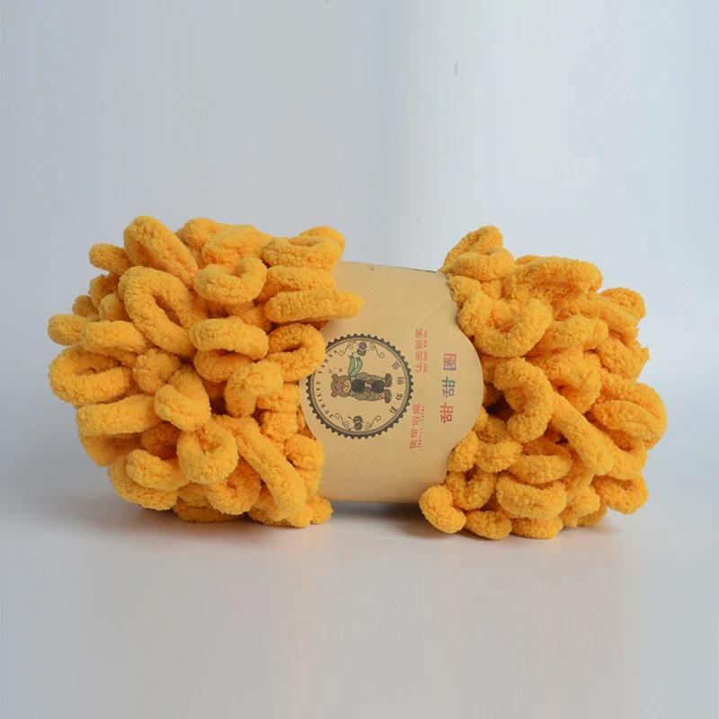 500 г/лот ручная вязка пряжа для пальцев крючком супер теплая пухлая круглая хлопковая плетеная веревка пухлая умная полиэстеровая игрушка носок