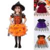 Toddler Baby Girls Halloween Fancy Party Mesh Dress Costume Witch Cosplay Dresses Outfit