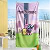 Wow! Wow! Wubbzy Customized Name Beach Towel High Absorbency & Quick-Dry Perfect for Traveling Yoga Camping and Swimming