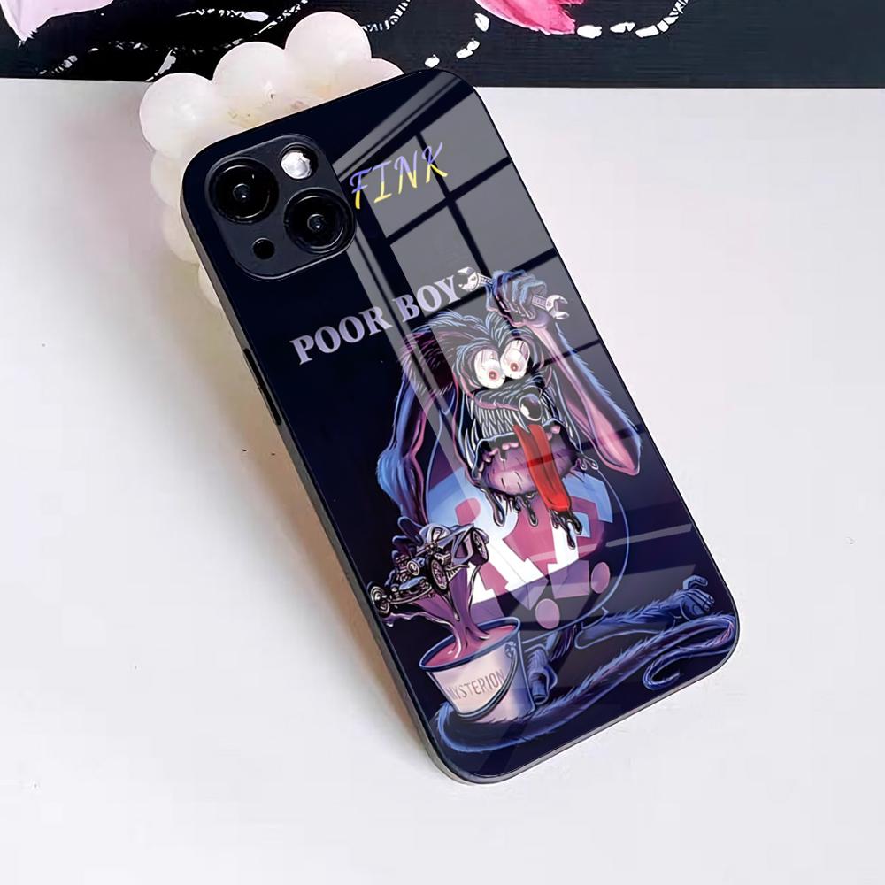 Забавный чехол для телефона Rat Fink для IPhone 17 Pro Max 16 15 14 Pro Max 13 11 X Xs Xr 8 7Plus Стеклянная крышка