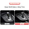 LHD Car Interior Carbon Fiber Style Gear Shift Side L Shape Strip Trim For BMW 3 4 Series F30 F31 F34 3GT F32 F33 F36 2013-2019