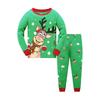 Christmas Sets Boy Elk Santa Claus Pattern Sleepwear Suit Kids Cotton Pijama Autumn Winter Baby Boys Girl Clothing 1-6Y