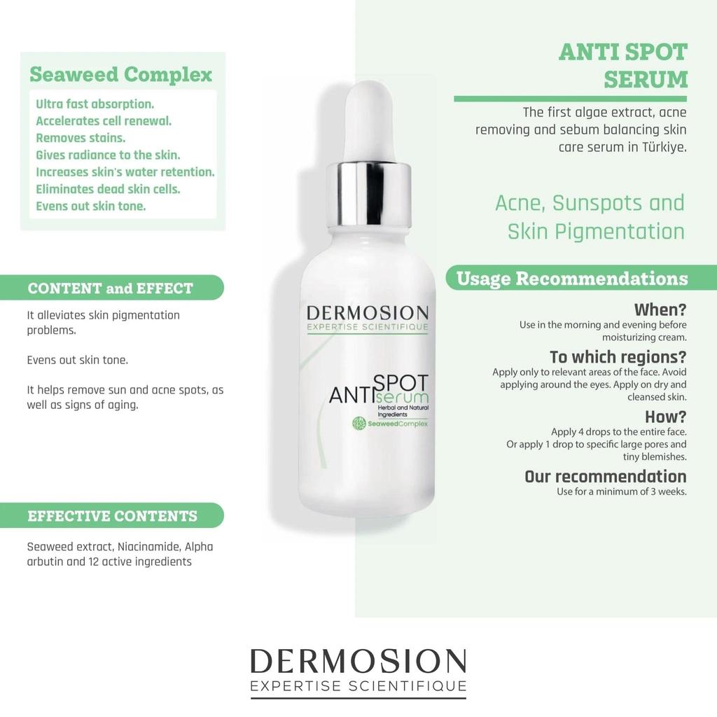 Dermosion Сыворотка против пигментных пятен с экстрактом водорослей 30 мл