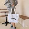 Nylon Canvas Tote Bag Printed Letter Shoulder Bag Fashion Simple Handbag  Streetwear