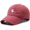 Minimalist W Embroidered Baseball Cap, Soft Washed Cotton Adjustable Curved Brim Sun Hat for Men Women