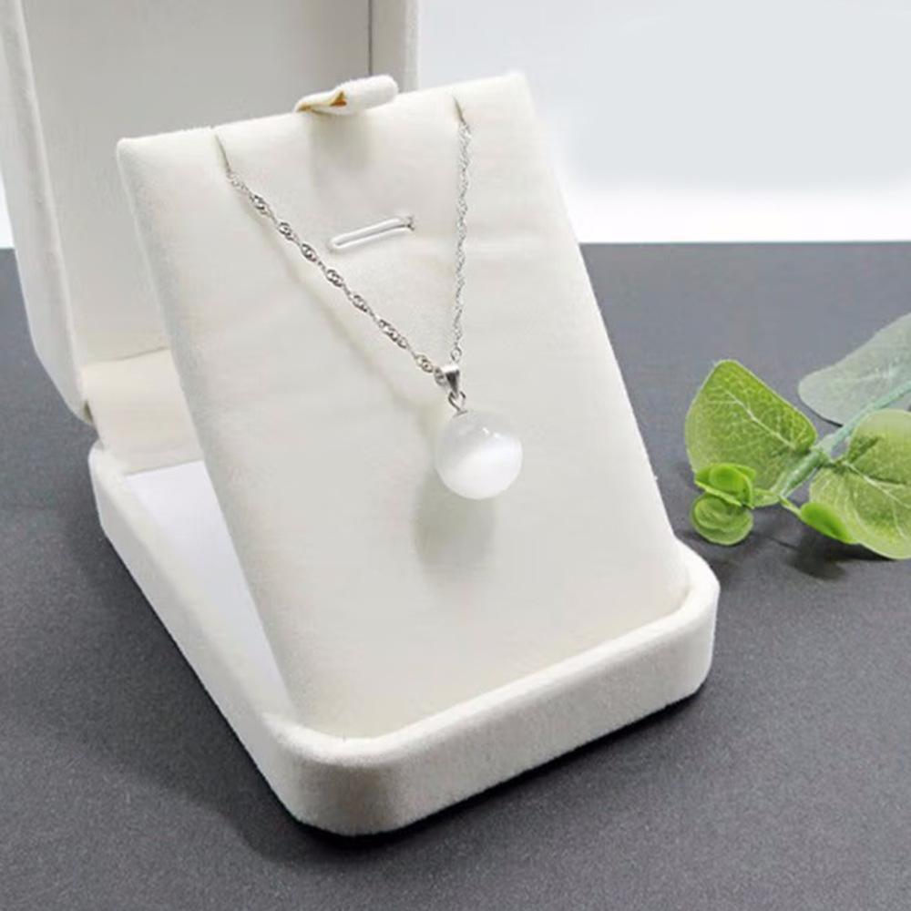 Серебряный кулон-ожерелье 925 пробы, модный, с лунным камнем, каплей воды, белым опалом. Подарок на день рождения, годовщину