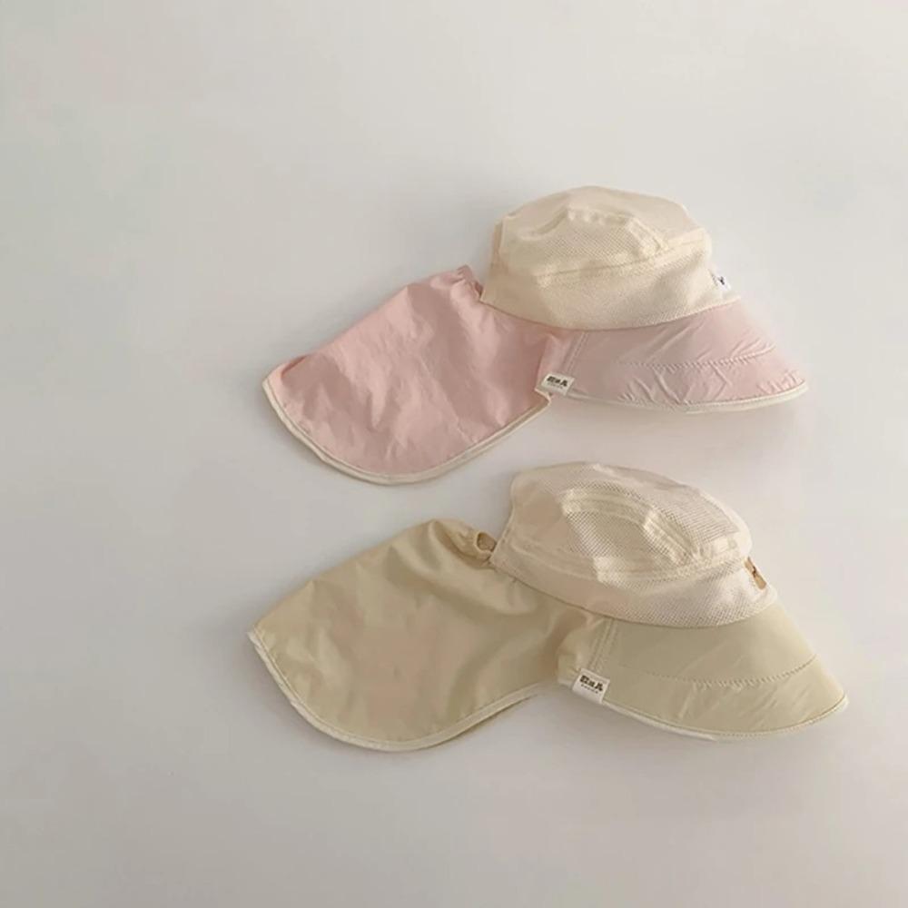 Панама с мягкими полями и защитой шеи, милая панама-ведро, детская унисекс