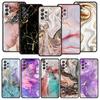 Винтажный мраморный чехол для телефона Samsung Galaxy A55 A35 A17 A07 A15 A13 A25 A51 A71 A72 A73 A32 A52 A52S A41 5G Мягкий ТПУ корпус Сумки