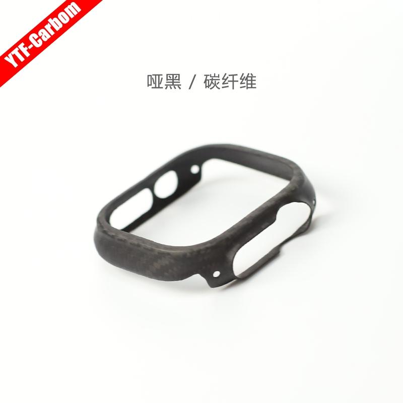 YTF-Carbon защитный чехол для iWatch9 чехол для Apple watch чехол из арамидного углеродного волокна Kevlar 49мм42/45мм жесткий чехол
