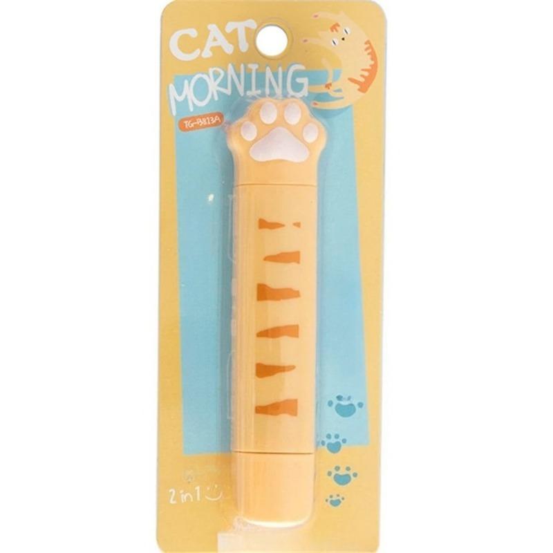 1pcs Cute Cat Paw Roller Glue Correction Tape Stationery Corrector Student Altered Tapes Kawaii School Office Supplies