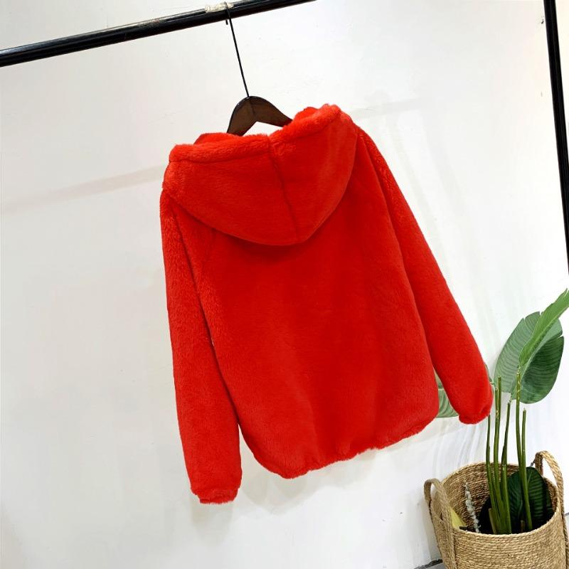 Пальто из искусственного меха норки женское новое короткое с капюшоном легкое модное пальто из искусственного меха норки женское