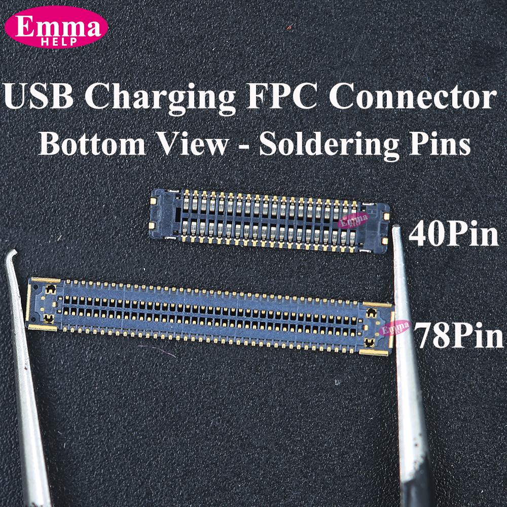 10 шт. Порт разъема FPC шлейфа дисплея LCD на плате Для Samsung Galaxy A31 A41 A51 A71 A70 A40 A80 A21S A30S A36