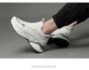 Мужские повседневные кеды из сетки Flyknit для скейтбординга со скрытым увеличением роста, белые низкие шнурованные мокасины.
