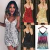 2023 Summer Women's Dress Sleeveless Sexy Sequin V-neck Suspender Short Dress