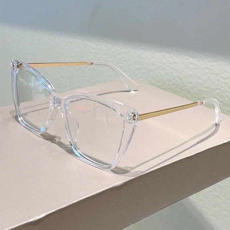 Оверсайз очки «кошачий глаз» женские модные винтажные дизайн блокирующие синий свет оптические оправы трендовый брендовый дизайн очки