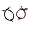 Набор браслетов для пары «Магнитное притяжение»: Плетеная резинка и красная веревка для подарков девушке/парню.