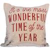 Cozy Christmas Decorative Pillow Cover With Rustic Knit Design For Festive Atmosphere
