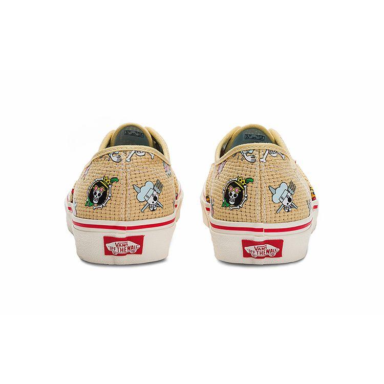 One Piece x Vans Authentic Соломенная шляпа Унисекс Кроссовки Коричневый VN0A5JMPKKK