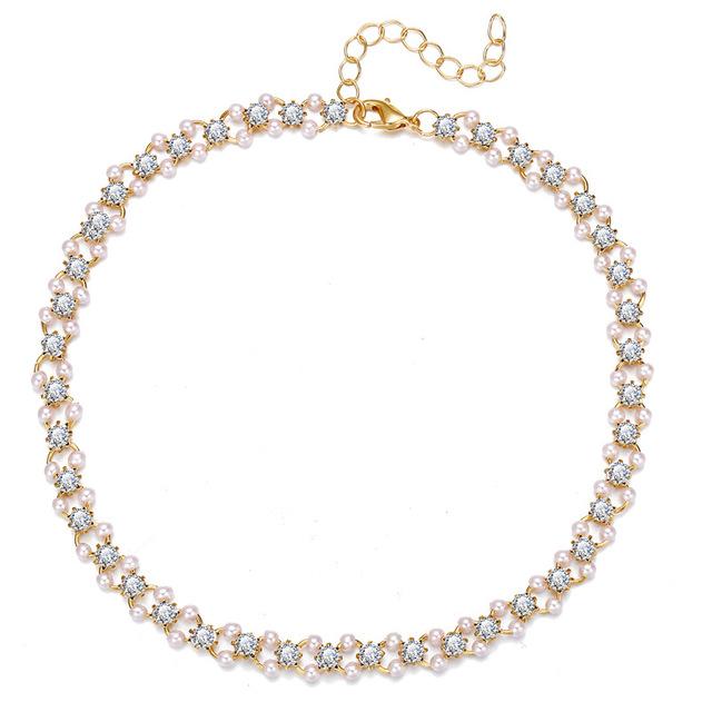 iF ME Retro Pearl Necklace Korean Pendant Necklaces Women Jewelry Accessories