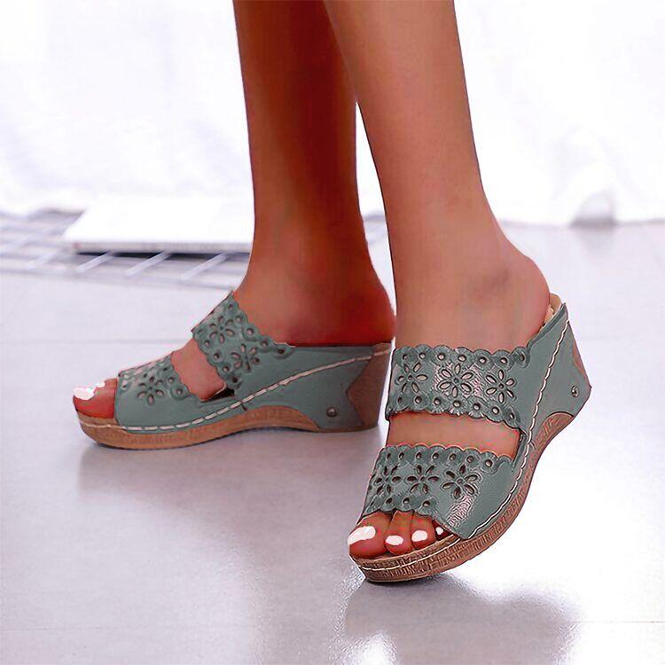 Women Shoes Sandals Peep Toe Ladies Shoes Comfortable Sandals Ladies Fish Mouth Wedge Shoes Casual Sandalias Mujer