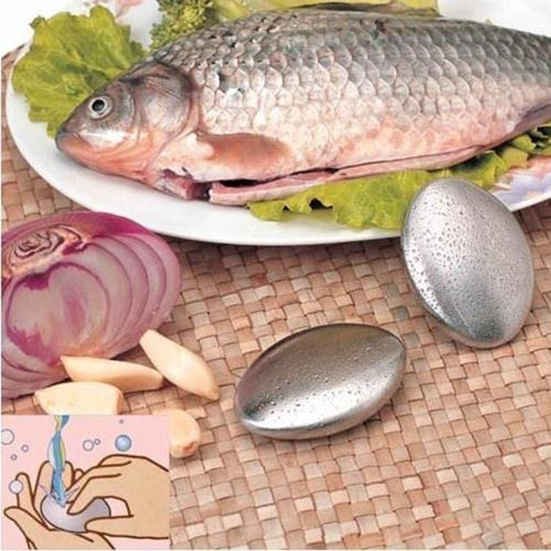 1 шт. Мыло из нержавеющей стали для кухни, для удаления запаха чеснока и рыбы, дезодорирующее, устраняющее запах, кухонные инструменты