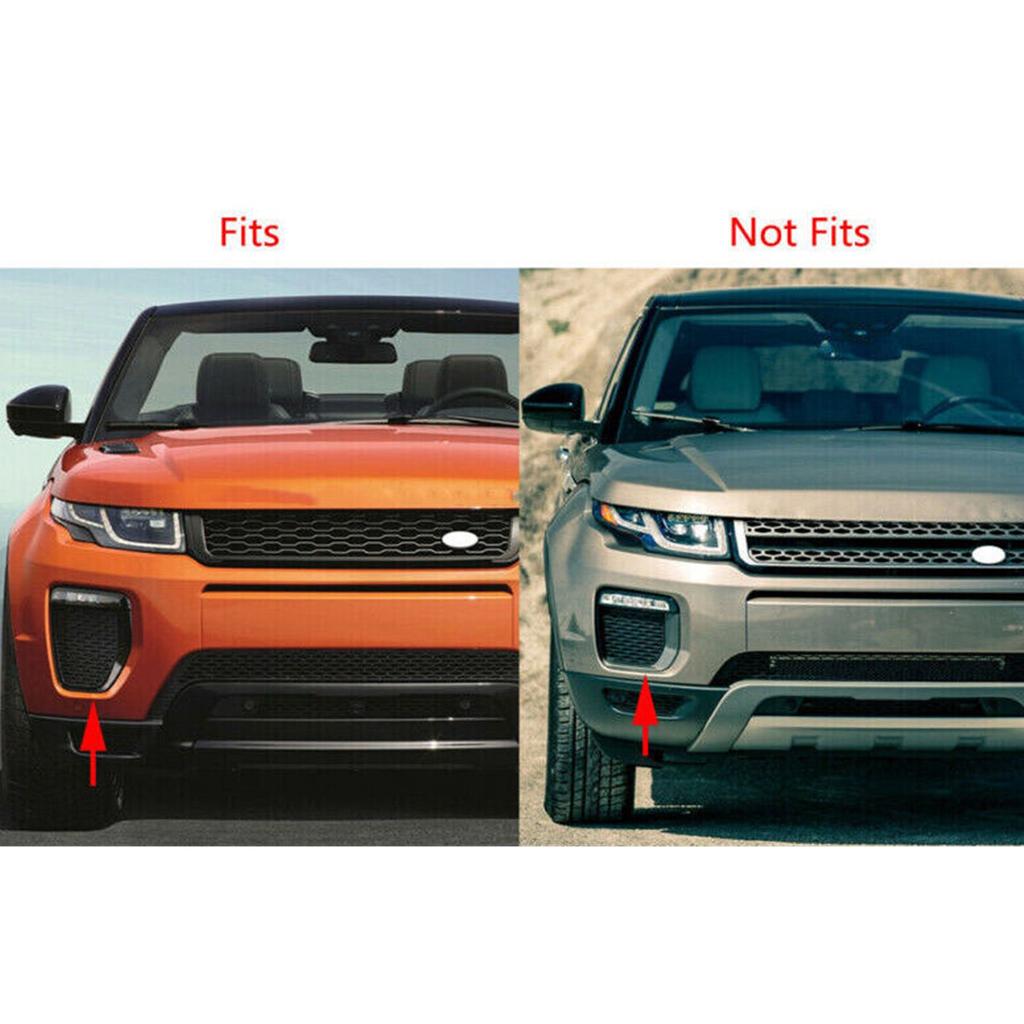 LR079387 LR079375 Side Bumper Air Vent Hood Lamp Trim Front Fog Light Cover Frame For Land Rover Range Rover Evoque 2016-2019