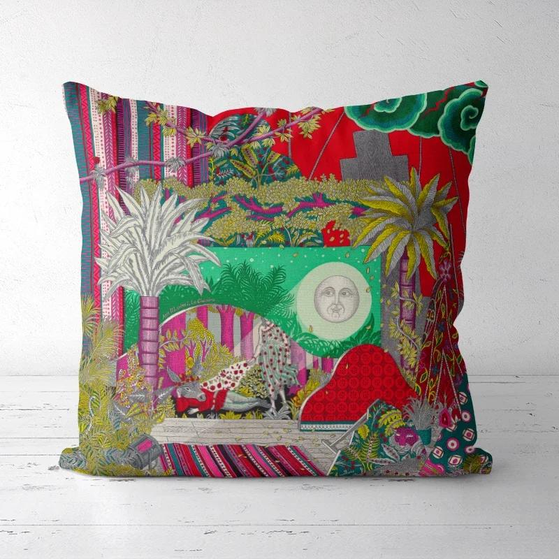 Наволочка с принтом для дропшиппинга, декоративные наволочки, высококачественная, королевская, высококачественная, толстая, дизайн в европейском стиле, богатый итальянский дизайн, 1-27#