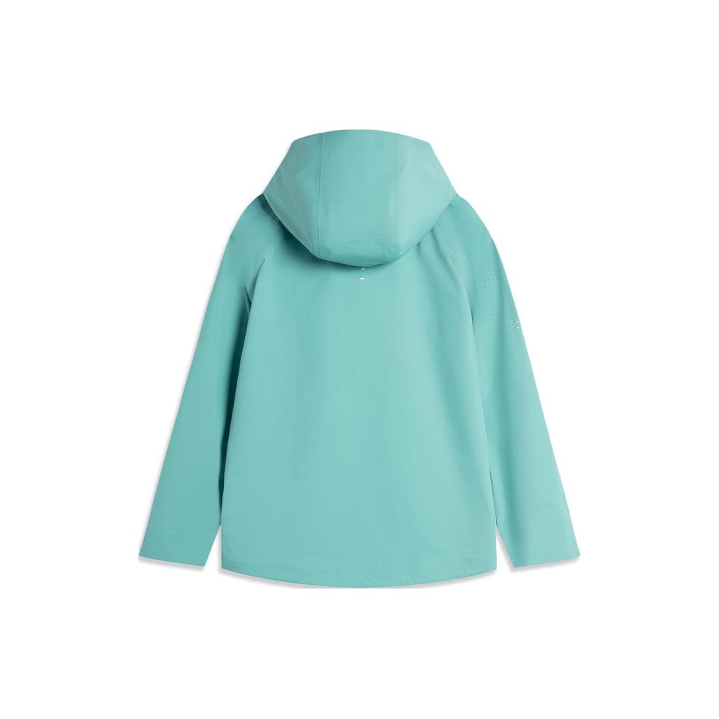 Li Ning CF Series Dragon In The Wild водонепроницаемая ветрозащитная дышащая куртка с капюшоном мужская куртка небесно-голубого цвета ACFU005-3