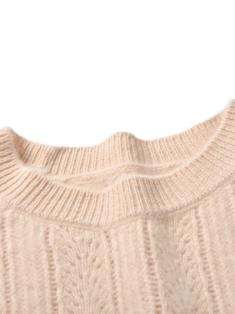 Женский кашемировый свитер Qinghe кашемир 30% кашемир 70% шерсть осенне-зимний кашемировый пуловер мягкий и теплый