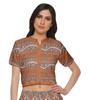 Moomaya Womena    S Crop Top Palazzo Set Printed 2 Piece Outfit Dress Ethnic