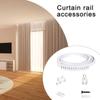 Multipurpose 3M Curtain Track Kits with Rollers and Brackets Ceiling Drapery Rails Set For Home Elegant Styling