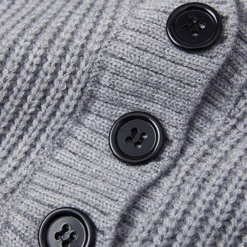 NASA MARVEL Men's Stand-Up Collar Knit Sweater