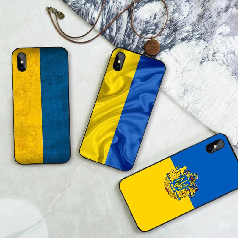 Flag of Ukraine Unique Design Phone Case For Iphone 13 12 Mini 11 Pro XS Max Hard Mobile Shell 8 7 Plus 5S 6S X XR 10 SE Cover