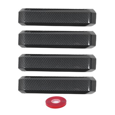 4 шт. Накладки на внутренние дверные ручки, отделка с рисунком карбонового волокна, защита от царапин, внутренняя дверная ручка