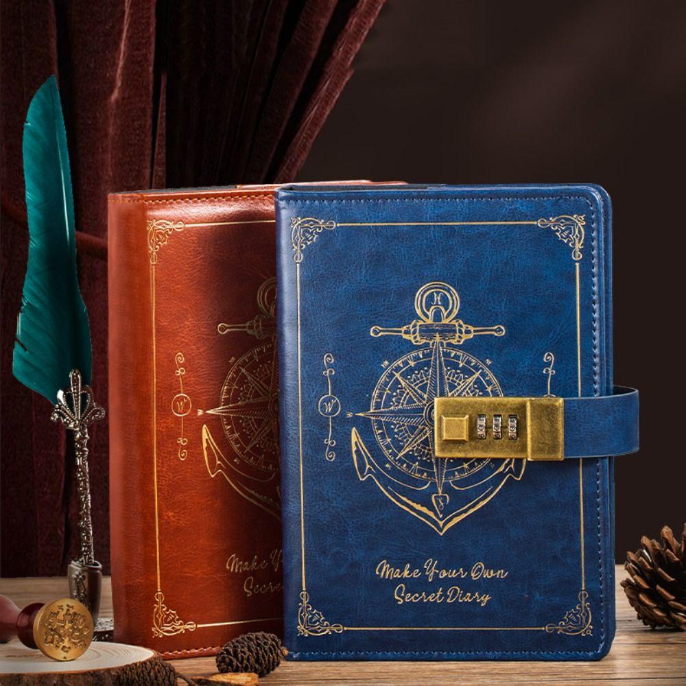 Канцелярский блокнот с паролем Защита секретов Дневник путешественника Блокнот А5 с замком Студент