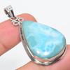 Подарочный кулон из стерлингового серебра 925 пробы Natural Republic с драгоценным камнем Ларимар 2 дюйма q6I50
