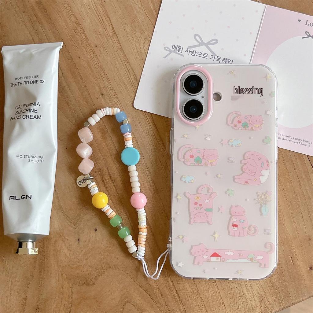 Cartoon Star Cat Double Layer Anti-Fall Case for iPhone 15/16/17 PROMAX